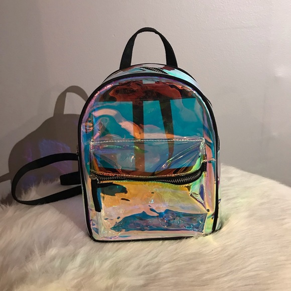 mini holographic backpack